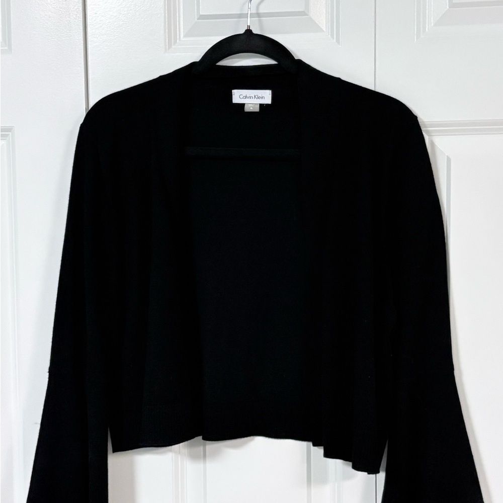 Calvin Klein Black Open Cardigan Shrug